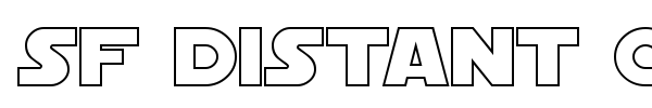 SF Distant Galaxy Symbols font preview